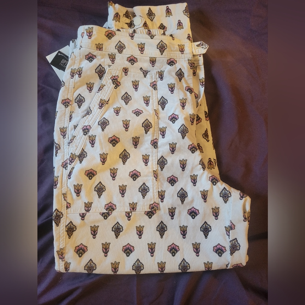 NWT Anthropologie corduroy barrel pants 12